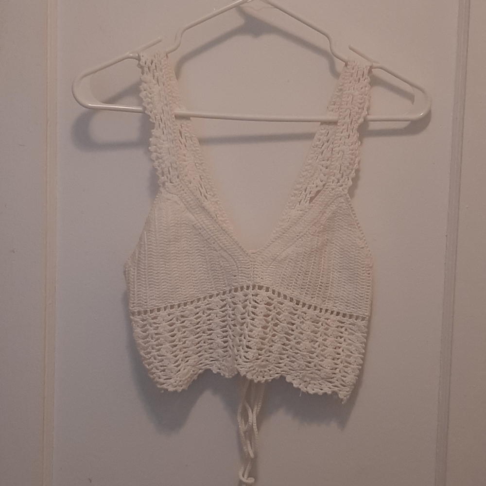 Knitted tank and bandeau